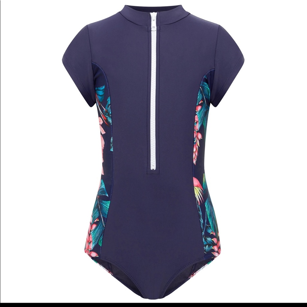 Girl's short sleeve rash suit